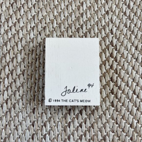 2 Amish Men & Amish Boy Faline Cat's Meow Signed 1994 Shelf Sitter Accessory - Picture 2 of 4